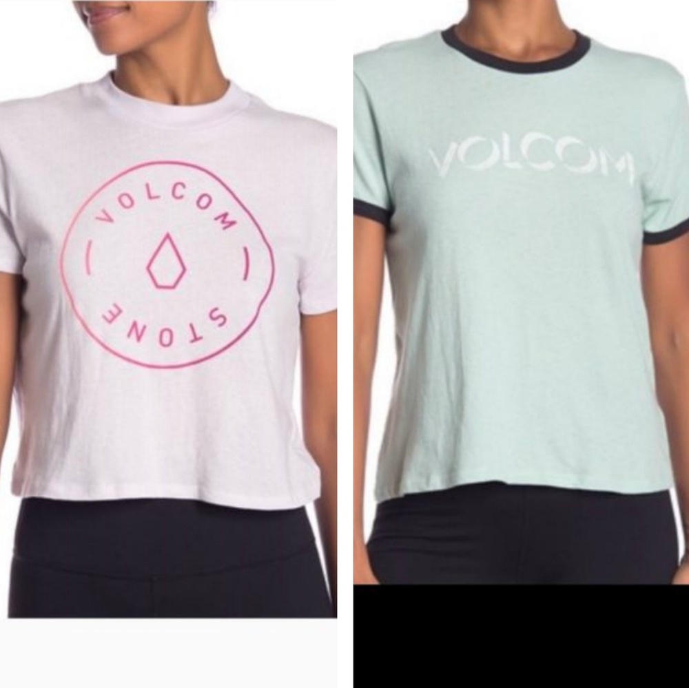 Volcom Two Tee NWT Bundle Stone City & Ringer Tee